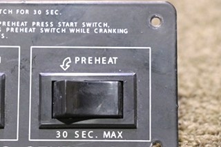 USED MOTORHOME GENERAC GENERATOR DOUBLE SWITCH PANEL FOR SALE