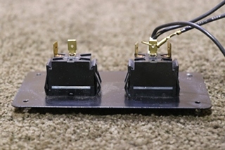 USED MOTORHOME GENERAC GENERATOR DOUBLE SWITCH PANEL FOR SALE