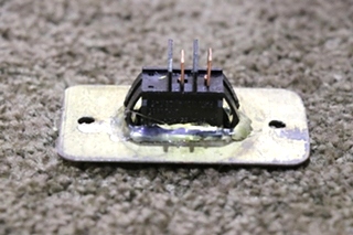 USED BRASS MICROWAVE / WATER HEATER SWITCH PANEL RV PARTS FOR SALE