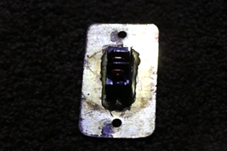 USED BRASS MICROWAVE / WATER HEATER SWITCH PANEL RV PARTS FOR SALE