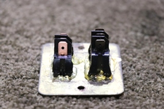 USED RV BRASS BEDROOM & HALL DOUBLE SWITCH PANEL FOR SALE