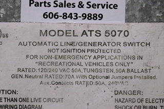 USED PPS ATS 5070 AUTOMATIC LINE/GENERATOR SWITCH MOTORHOME PARTS FOR SALE