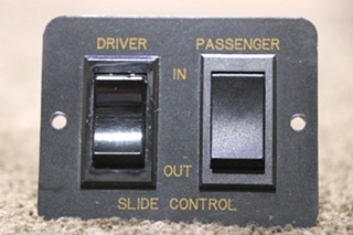 USED RV/MOTORHOME DRIVER / PASSENGER SLIDE CONTROL SWITCH PANEL FOR SALE