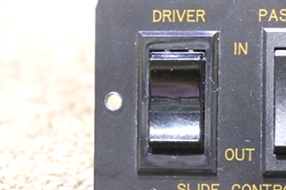 USED RV/MOTORHOME DRIVER / PASSENGER SLIDE CONTROL SWITCH PANEL FOR SALE