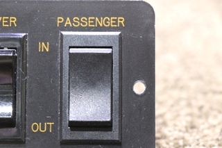 USED RV/MOTORHOME DRIVER / PASSENGER SLIDE CONTROL SWITCH PANEL FOR SALE