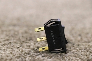 USED SMALL BLACK ROCKER SWITCH RV/MOTORHOME PARTS FOR SALE