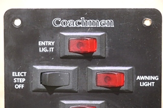 USED SP1407 COACHMEN 5 SWITCH DASH PANEL RV PARTS FOR SALE