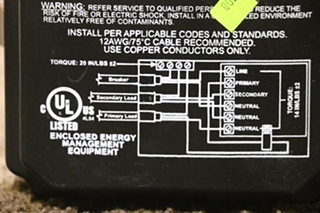 USED 00-00714-000 INTELLITEC AUTOMATIC ENERGY SELECT SWITCH RV PARTS FOR SALE
