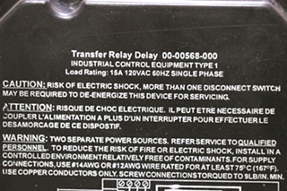 USED RV 00-00568-000 INTELLITEC TRANSFER RELAY DELAY FOR SALE