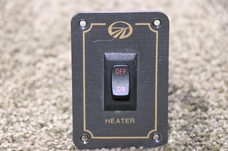USED MONACO HEATER OFF / ON SWITCH PANEL MOTORHOME PARTS FOR SALE