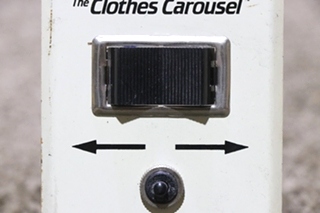 USED RV THE CLOTHES CAROUSEL SWITCH PANEL FOR SALE