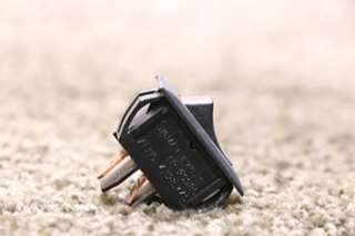 USED RV/MOTORHOME OFF / ON BLACK ROCKER SWITCH FOR SALE