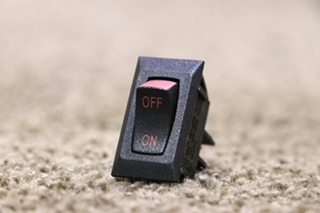 USED OFF / ON BLACK ROCKER SWITCH MOTORHOME PARTS FOR SALE