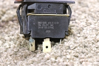 USED RV/MOTORHOME BLACK ROCKER SWITCH 0852-0225 FOR SALE