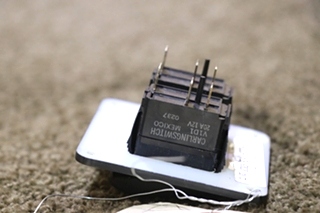 USED MOTORHOME DOUBLE ON / OFF FLOOD LIGHTS SWITCH PANEL FOR SALE