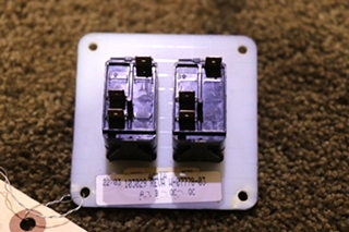 USED MOTORHOME DOUBLE ON / OFF FLOOD LIGHTS SWITCH PANEL FOR SALE