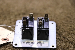 USED MOTORHOME DOUBLE ON / OFF FLOOD LIGHTS SWITCH PANEL FOR SALE