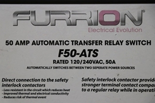 USED MOTORHOME FURRION F50-ATS AUTOMATIC TRANSFER RELAY SWITCH FOR SALE