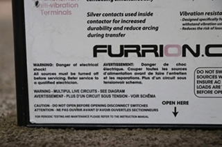 USED MOTORHOME FURRION F50-ATS AUTOMATIC TRANSFER RELAY SWITCH FOR SALE