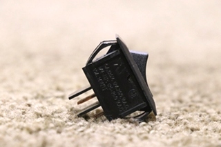 USED RV/MOTORHOME SMALL BLACK ROCKER SWITCH FOR SALE