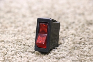 USED MOTORHOME RED LIGHT ROCKER SWITCH FOR SALE