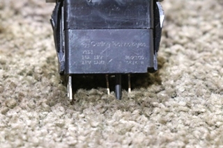 USED MOTORHOME BLACK V3D1 ROCKER SWITCH FOR SALE