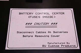 USED BATTERY CONTROL CENTER DIESEL F73-1040 FOR SALE