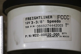 USED W22-00020-000 FREIGHTLINER SPEEDOMETER DASH GAUGE RV PARTS FOR SALE