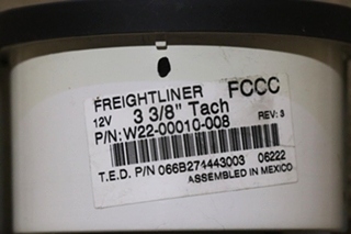 USED FREIGHTLINER TACHOMETER DASH GAUGE W22-00010-008 RV/MOTORHOME PARTS FOR SALE