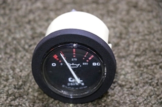 USED RV/MOTORHOME OIL PRESS DASH GAUGE 57916 FOR SALE