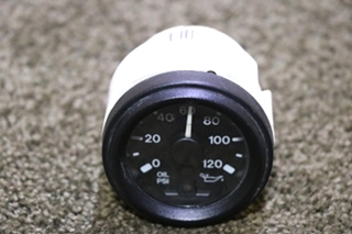 USED RV 00041216 OIL PSI DASH GAUGE FOR SALE