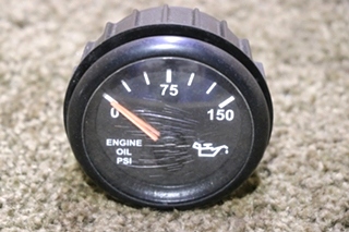 USED 0036899 BLUE BIRD ENGINE OIL DASH GAUGE RV PARTS FOR SALE