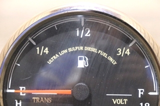 USED 3 IN 1 FUEL / TRANS / VOLT 8640-40002-29 DASH GAUGE MOTORHOME PARTS FOR SALE