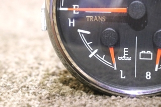 USED 3 IN 1 FUEL / TRANS / VOLT 8640-40002-29 DASH GAUGE MOTORHOME PARTS FOR SALE