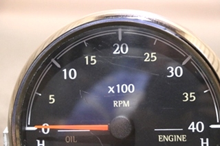 USED 3 IN 1 TACH / OIL / ENGINE DASH GAUGE 8640-40001-29 DASH GAUGE RV/MOTORHOME PARTS FOR SALE