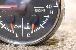 USED 3 IN 1 TACH / OIL / ENGINE DASH GAUGE 8640-40001-29 DASH GAUGE RV/MOTORHOME PARTS FOR SALE