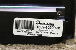 USED 1539-10200-01 MEDALLION DASH ANNUNCIATOR RV PARTS FOR SALE