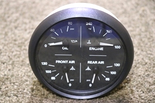USED MOTORHOME FREIGHTLINER 4 IN 1 7773-10001-01 DASH GAUGE FOR SALE