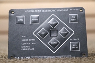 USED POWER GEAR 140-1226 ELECTRONIC LEVELING TOUCH PAD MOTORHOME PARTS FOR SALE