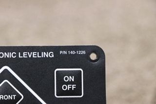 USED POWER GEAR 140-1226 ELECTRONIC LEVELING TOUCH PAD MOTORHOME PARTS FOR SALE
