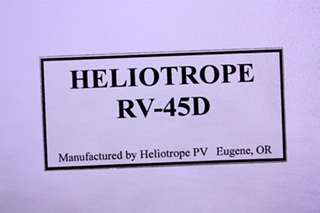 USED HELIOTROPE RV-45D FOR SALE