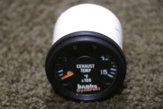 USED RV/MOTORHOME BANKS DYNAFACT EXHAUST TEMP GAUGE 63020 FOR SALE