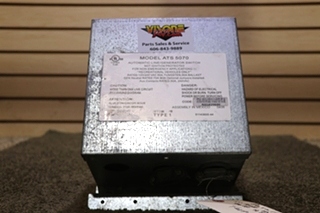 USED PPS ATS 5070 AUTOMATIC LINE/GENERATOR SWITCH MOTORHOME PARTS FOR SALE