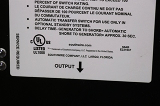 USED SURGE GUARD TRANSFER SWITCH 41261 RV/MOTORHOME PARTS FOR SALE