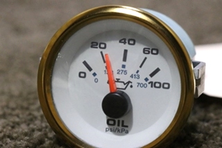 USED OIL PRESS DASH GAUGE 64988 RV/MOTORHOME PARTS FOR SALE