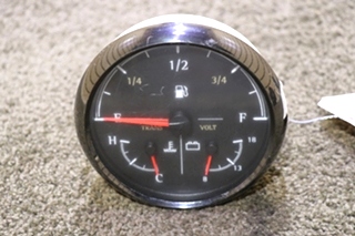 USED MOANCO 3 IN 1 FUEL / TRANS / VOLT DASH GAUGE 6913-00275-29 RV/MOTORHOME PARTS FOR SALE