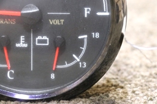 USED MOANCO 3 IN 1 FUEL / TRANS / VOLT DASH GAUGE 6913-00275-29 RV/MOTORHOME PARTS FOR SALE