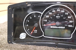 USED 108604-0 WORKHORSE CHASSIS DASH CLUSTER RV PARTS FOR SALE