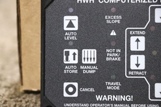 HWH AP46382 COMPUTERIZED LEVELING TOUCH PAD MOTORHOME PARTS FOR SALE