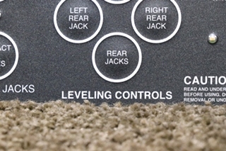 USED RV/MOTORHOME POWER GEAR LEVELING CONTROLS TOUCH PAD 500456 WITH PIGTAIL FOR SALE
